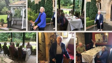 Hexham care home Residents take a lovely trip to Langley Castle